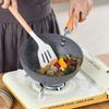 Non-stick Stir Fry Pan Anti-scalding Handle Omelette Pan Marble Pattern Wok  Rental Housing