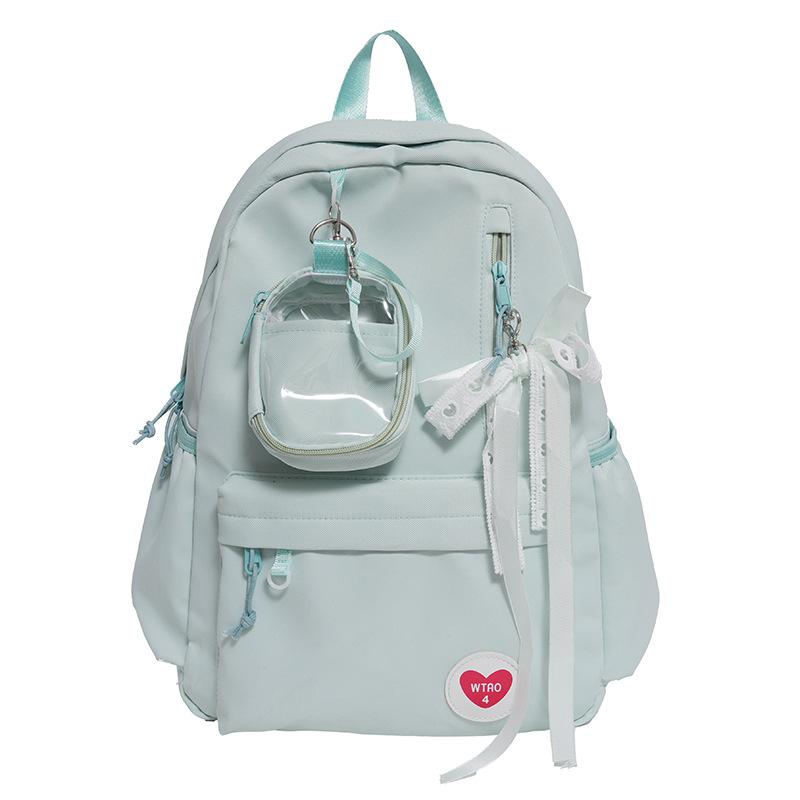 School Bag Two-Dimensional Baby Bag Transparent Bar Pain Bag Cute Large-Capacity Backpack Dopamine Color Matching School Bag