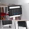 Multi-Functional No-Drill Vertical Laptop Cooling and Storage Rack for Desks
