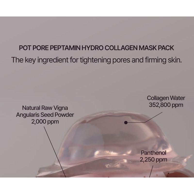 HEVEBLUE - Pot Pore Peptamin Hydro Collagen Mask Pack Set 4 sheets