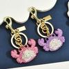 Elegant Crab Keychain With Dazzling Rhinestones Elegant Handbag Charm Sparkling Bag Charm For Bags And Keys In 3 Trendy Colors