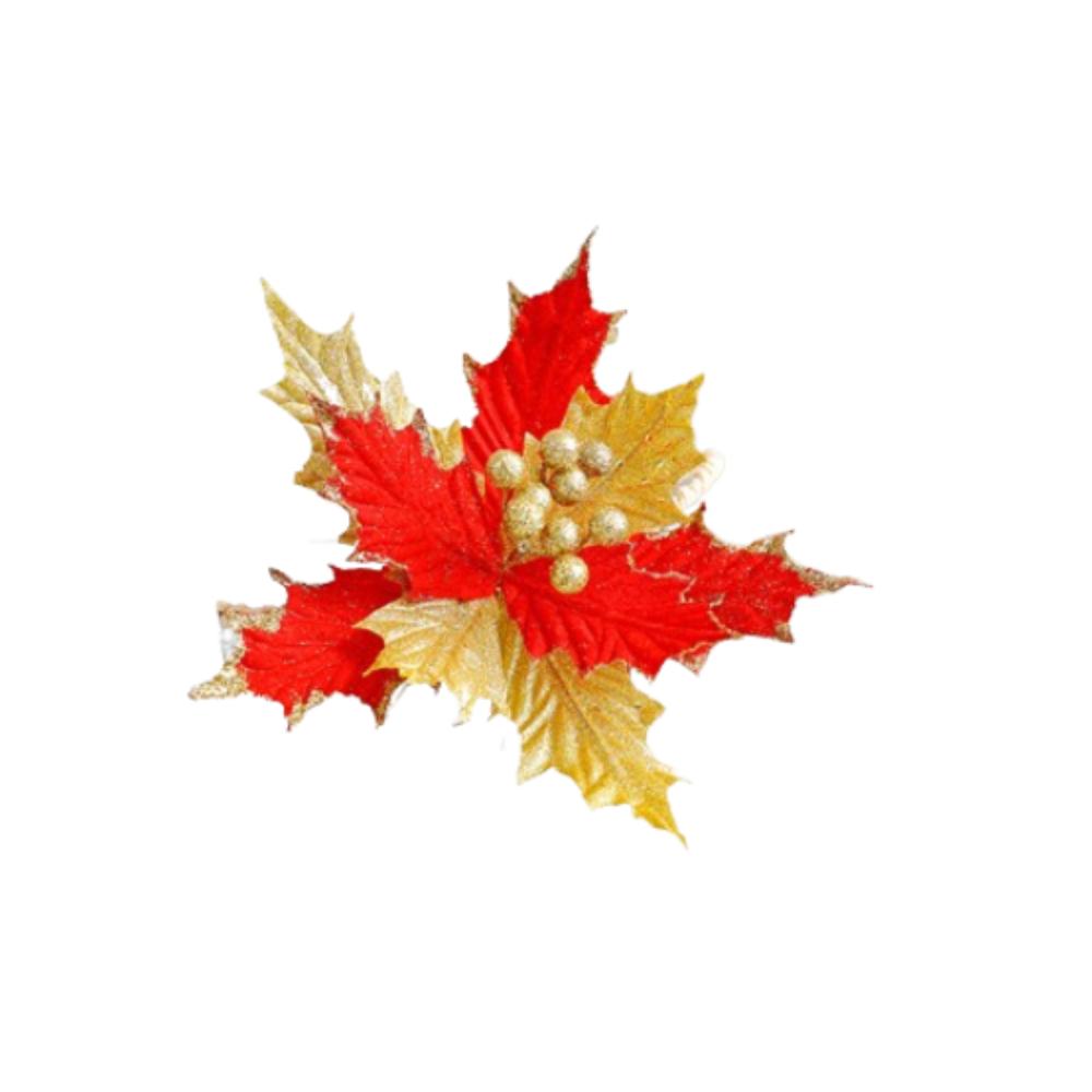 Simulation Beflockung Weihnachten Glitzer Blume Große Weihnachtsbaumschmuck Hotel Büro Dekor