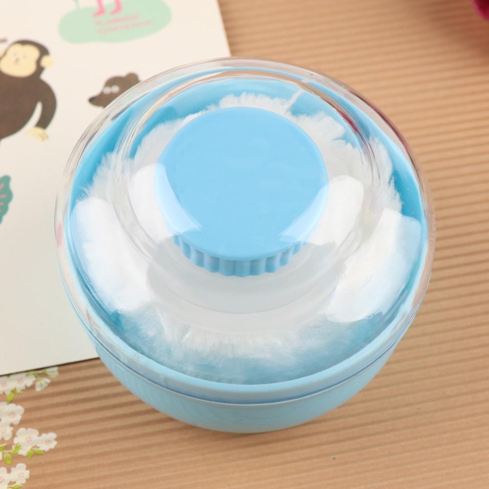 ABS Barber Makeup Box Plush Talcum Powder Box Portable Makeup Powder Box