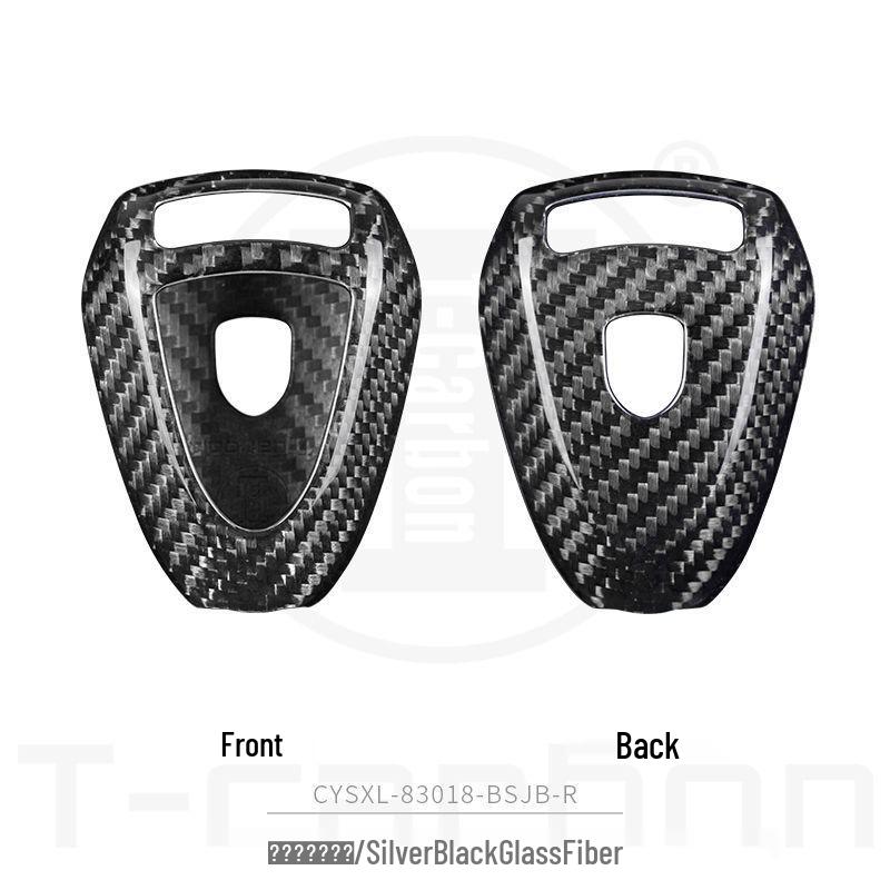 Porsche Carbon Fiber Leichte Schlüsselhülle für Cayenne, Panamera, Macan, 911 - Ersatzhülle mit Schnallenverschluss