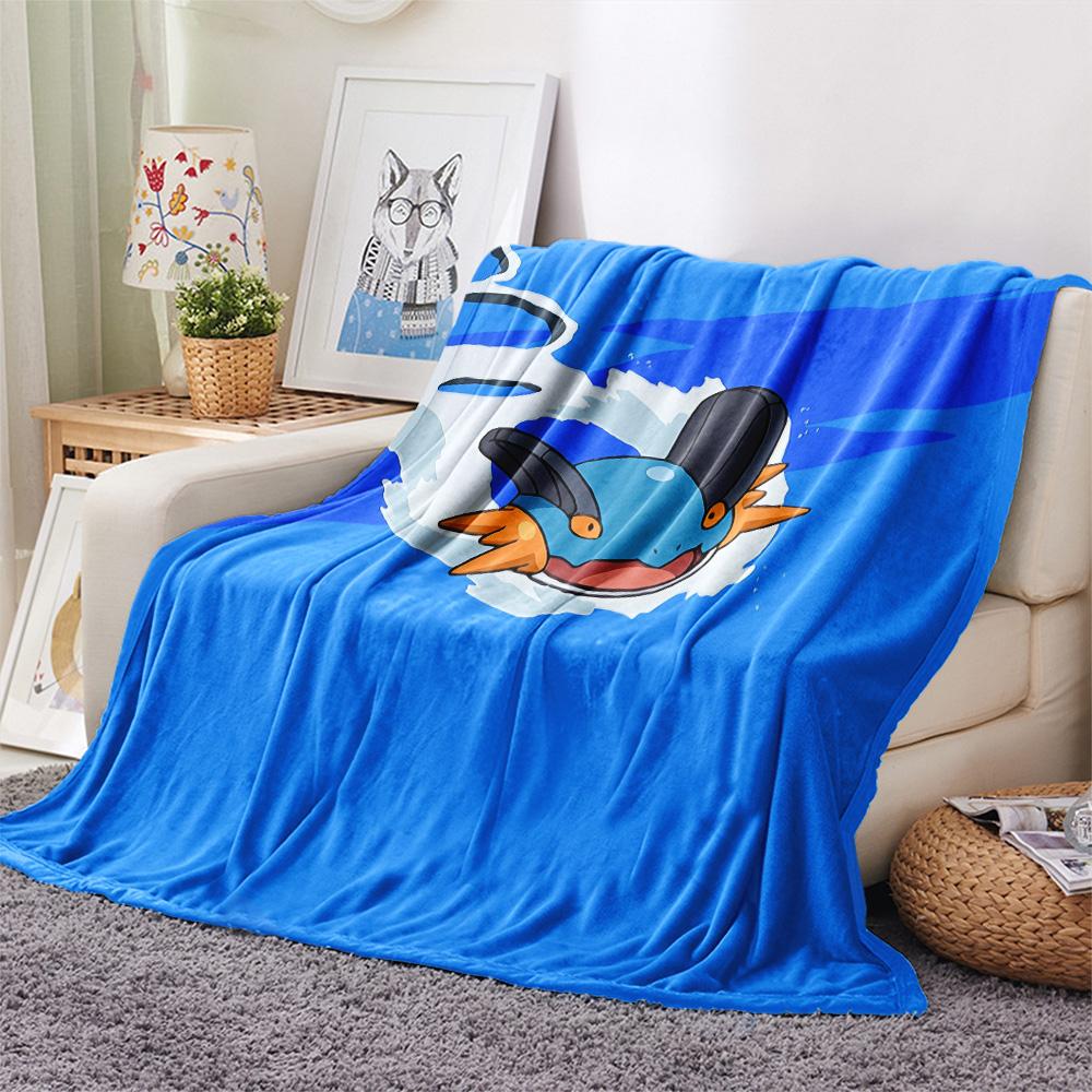 Coperta in Flanella con Stampa Swampert, Alta qualità Confortevole per Tutte le Stagioni, Decorazione per la Casa, Calore e Comfort
