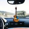 Mini Guitar Rearview Mirrors Pendant Car Hanging Ornaments Car Decoration Gifts for Guitar Enthusiast Christmas Decoration