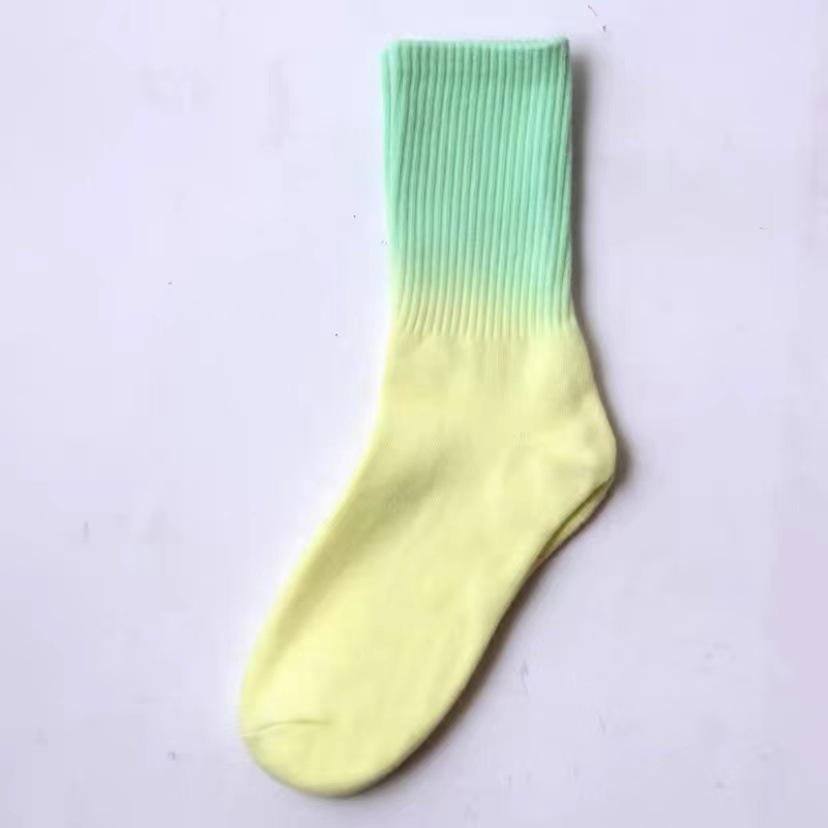 

Модні Шкарпетки з Градієнтом Tie-Dye від Бренда Середньої Довжини до Труби Однотонні Шкарпетки для Вуличного Скейтбордингу Баскетболу Шкарпетки з Відкритими Пальцями One size fits all