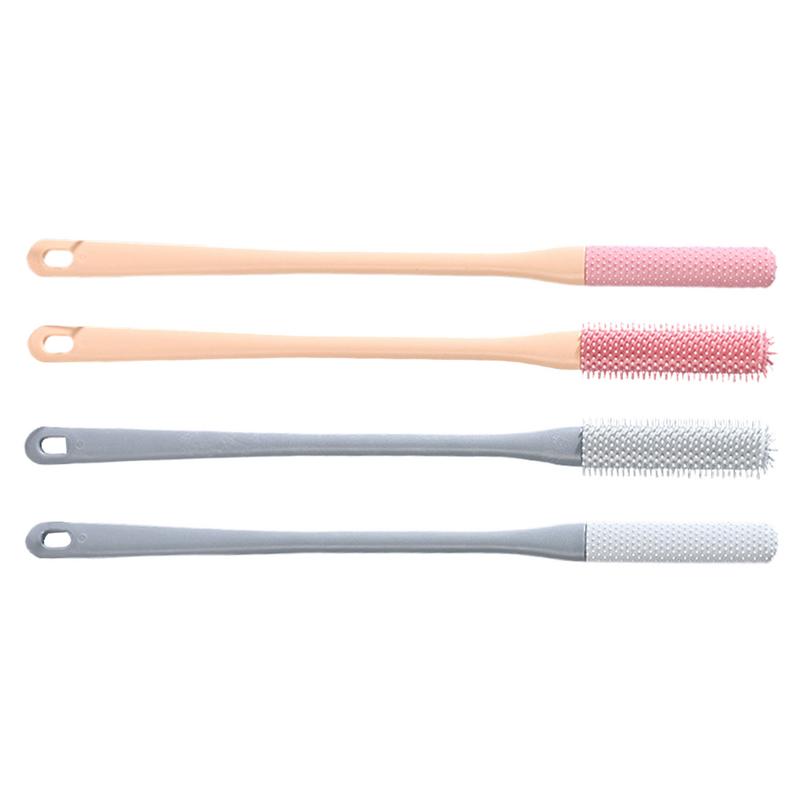 Silicone Toe Brush  Nail Brush Foot Brush For Shower With Long Handle Silicone Bristles Between Toe Cleaning Brush Foot Scrubber