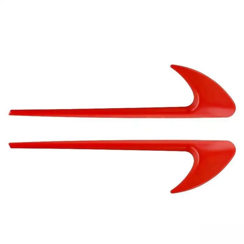 2Pcs ABS Car Side Sticker Vent Fender Trim Emblem Blade  Trim For Mercedes Benz AMG V8 C200 C300 E300 E400 W213 C-Class W205