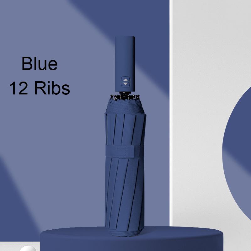 Reinforced 12-Bone Umbrella, Men's Business Strong And Durable Wind-resistant Umbrella, Anti-UV Sunscreen Umbrella Women's Sunny