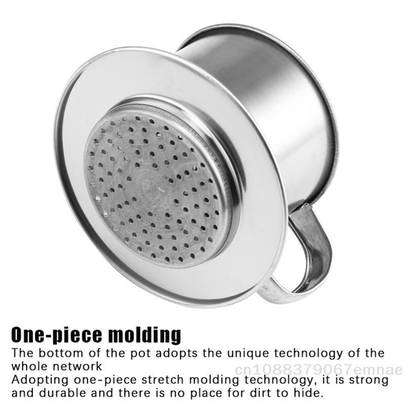 [ZY]Stainless Steel Coffee Filter Infuse Cup Vietnamese Coffee Dripper Maker Pot Portable Coffee Drip Strainer Kitchen Tools 1PC