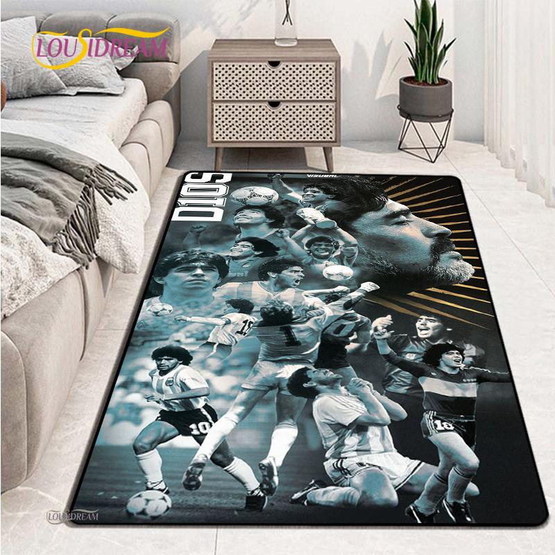 Kober s fotbalovým vzorem Kuchyňská rohožka Rohožka ke dveřím Dekorace podlahy v ložnici Koberec do obývacího pokoje Koupelna Dětský protiskluzový koberec Alfombra