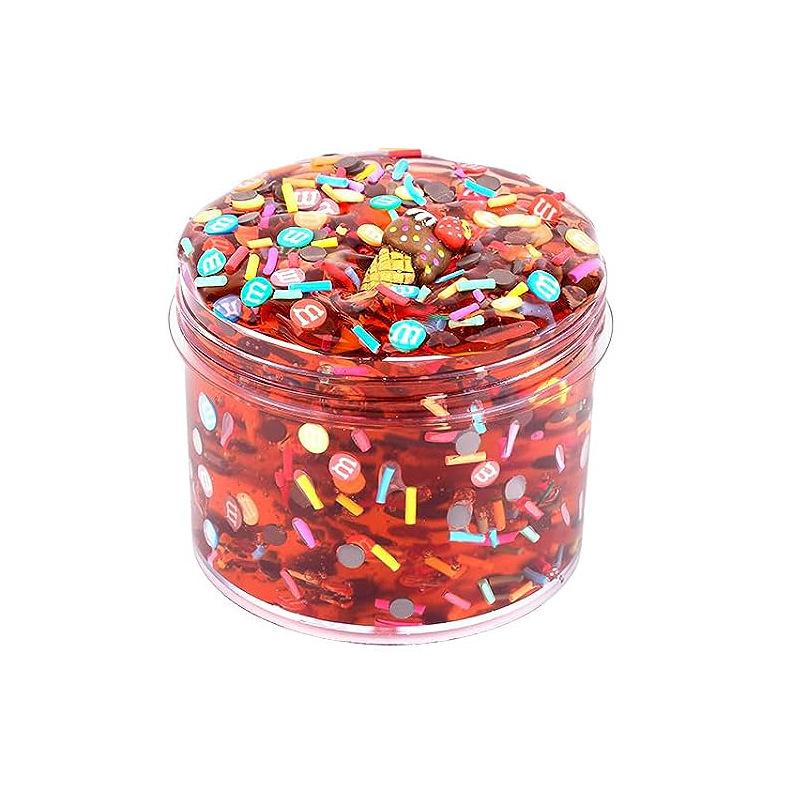 9-Piece Translucent Crystal Clay Slime Set - Ultra Soft, Glossy, and Crunchy Slime