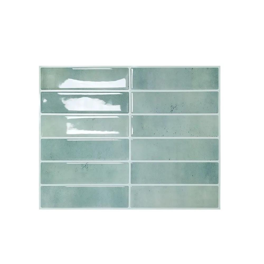 Adesivi Murali Piastrelle Autoadesivi Impermeabili Decalcomania Murale Oil-proof Anti-sporco Resistente all'Umidità Resistente al Calore Adesivo per Fornelli