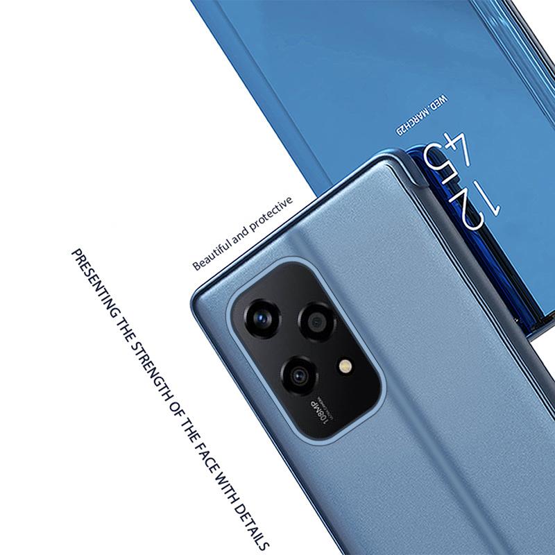 Für Honor 200 Lite Hülle Sichtfenster Ständer Leder Klapphandyhülle