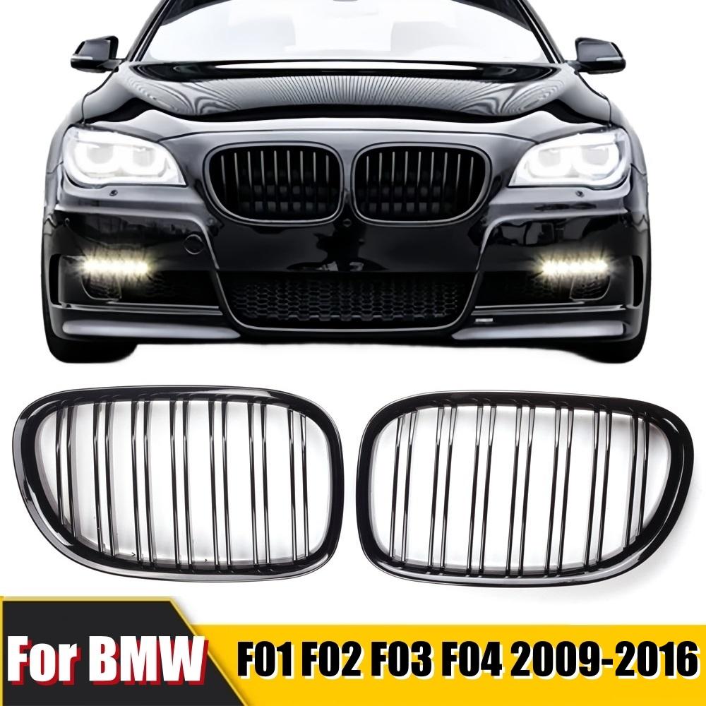 Pulleco A Pair Car Front Kidney Grille Grills Glossy Black For BMW F01 F02 F03 F04 740i 750i 7 Series 2009-2016 Auto Accessories