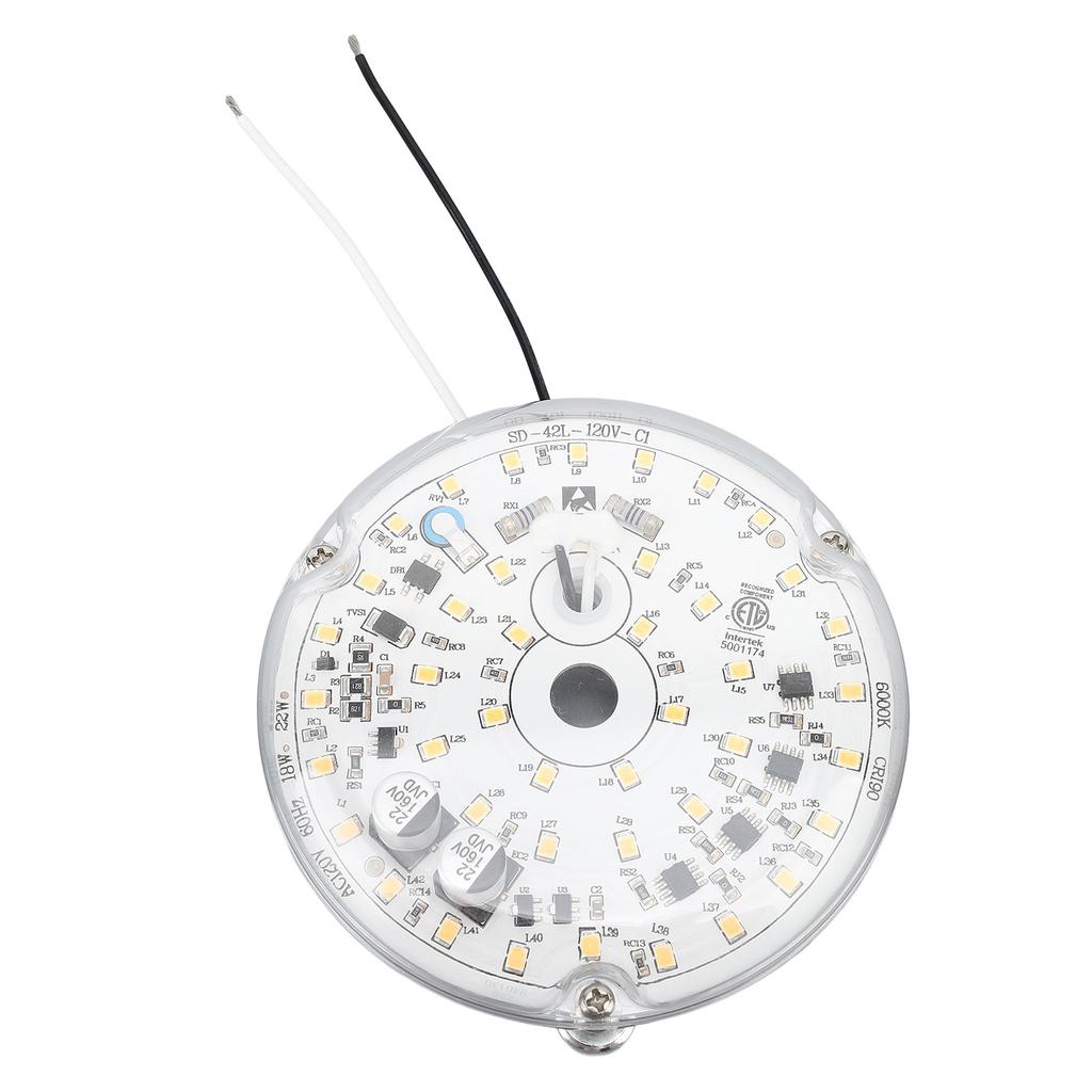 3,93palcové LED světlo k stropnímu ventilátoru Náhradní Profesionální Stmívatelné 18W AC120V 2000lm Magnetická Montáž LED
