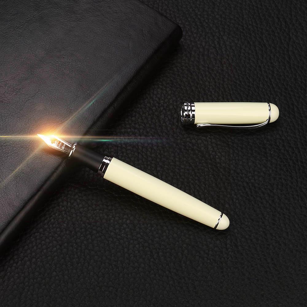 Matte Frosted Deluxe Black JinHao X750 Füllfederhalter, 0,5 mm extrafeine Spitze