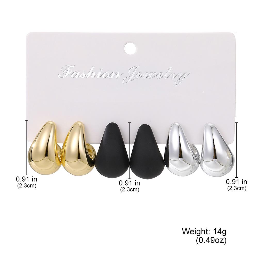 Mehrfarbige Wassertropfen-Ohrringe: Kühnes, Vielseitiges Design mit europäischem und amerikanischem Flair