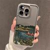 Calm Rural Scenery Oil Painting Phone Case For IPhone 17 Air 16 15 Plus 14 13 12 11 Pro Max Clear Protective Advanced Ins Cover