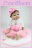 Adorable 22" Reborn Doll With Soft Silicone Vinyl And Handmade Details For Xmas