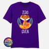 Zero Fox Given Grafik T-Shirt Lustiger Aufdruck Slogan T-Shirt Zen Fuchs Druck Lustiges Geschenk
