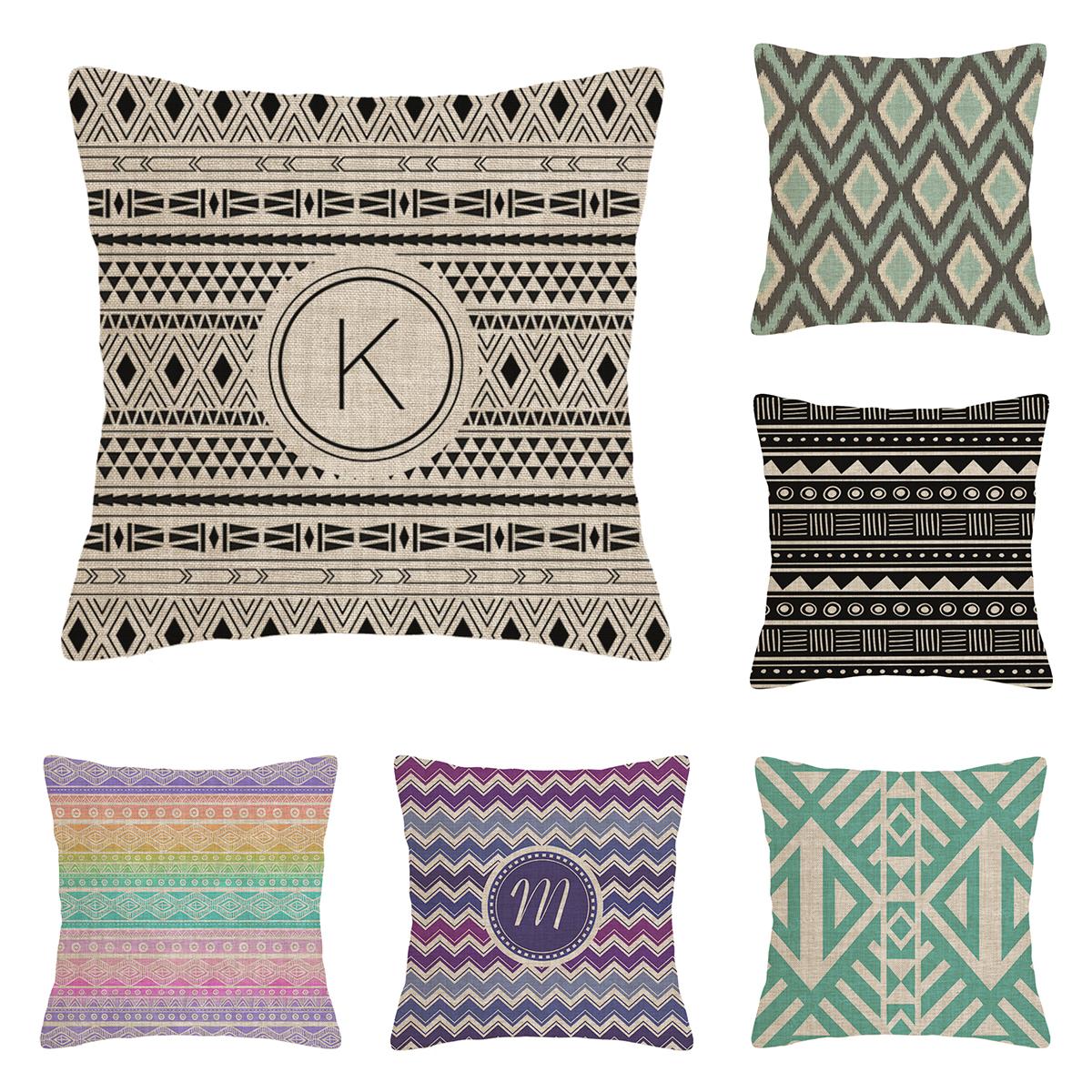 Tonnika Chen Unisex Home Living Room Modern Decoration Cushion Decoration Pillow Cover 45*45 40X40cm 60X60cm 45X45cm Persian Pattern 50X50cm Boho
