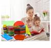 Transparent Geometric Building Blocks: Montessori Educational Toys for Children's Early Learning and Cognitive Development