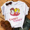 Anime Candy Candy T-shirt Clothes for Women Japanese Manga Short Sleeve Graphic Tee Y2k Kawaii Casual Tops Women's Sumer Clothes