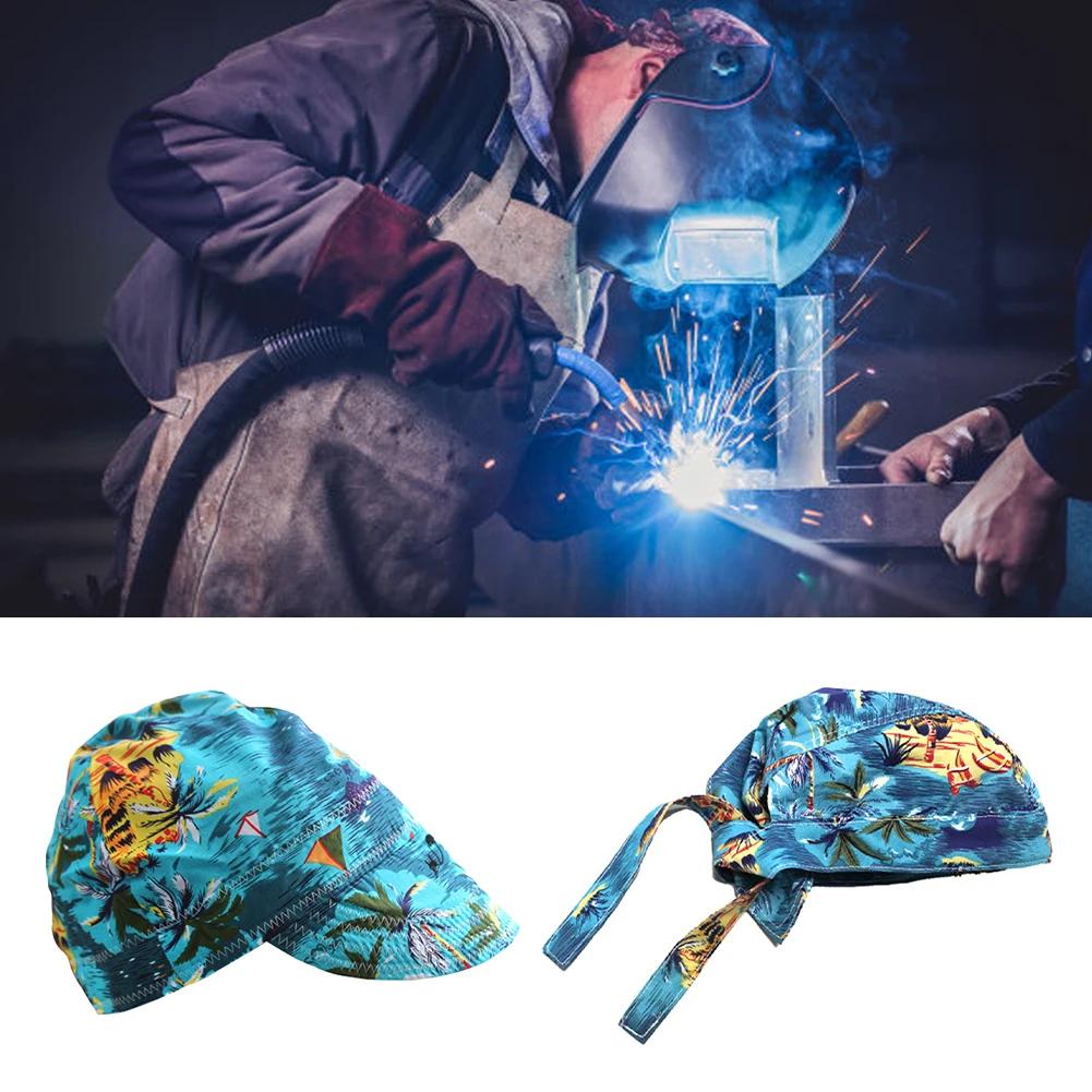 Welder Work Cap Anti-scalding Flame Resistant Welding Hat Welding Protective Hats Head Protective Cover Welder Protection Hat