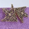 Vintage Bronze Hollow Pattern Collar Tip Buttons Alloy Filigree Shirt Collar Clips Retro Clothing Accessories For Dress Shirts
