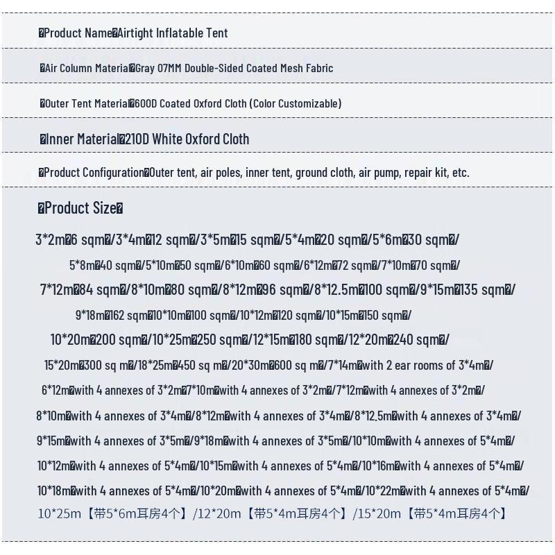 De Liantai Inflatable Multi-Purpose Tent