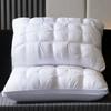 1Pcs Bed Pillow Soft Fluffy Filling Pillows Washable Breathable Neck Support Sleep Pillow Adult Bedroom Home Use Student Pillows