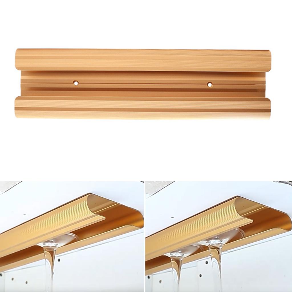 Platzsparender Weinglasständer Wandmontiert Weinglas Organisieren Einfache Aufbewahrungs- und Präsentationslösung Weinglas-Aufbewahrungsregal