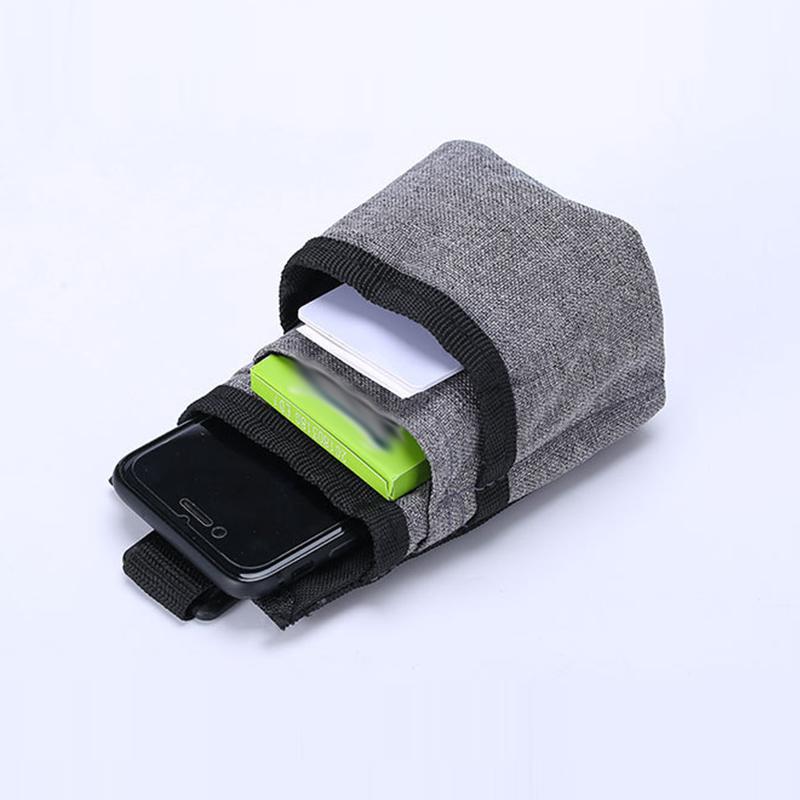 Multi-layer Pockets Car Organizer Fabric Phone Pocket Cards Key Bag Hanging Outlet Air Vent Stowing Tidying Interior