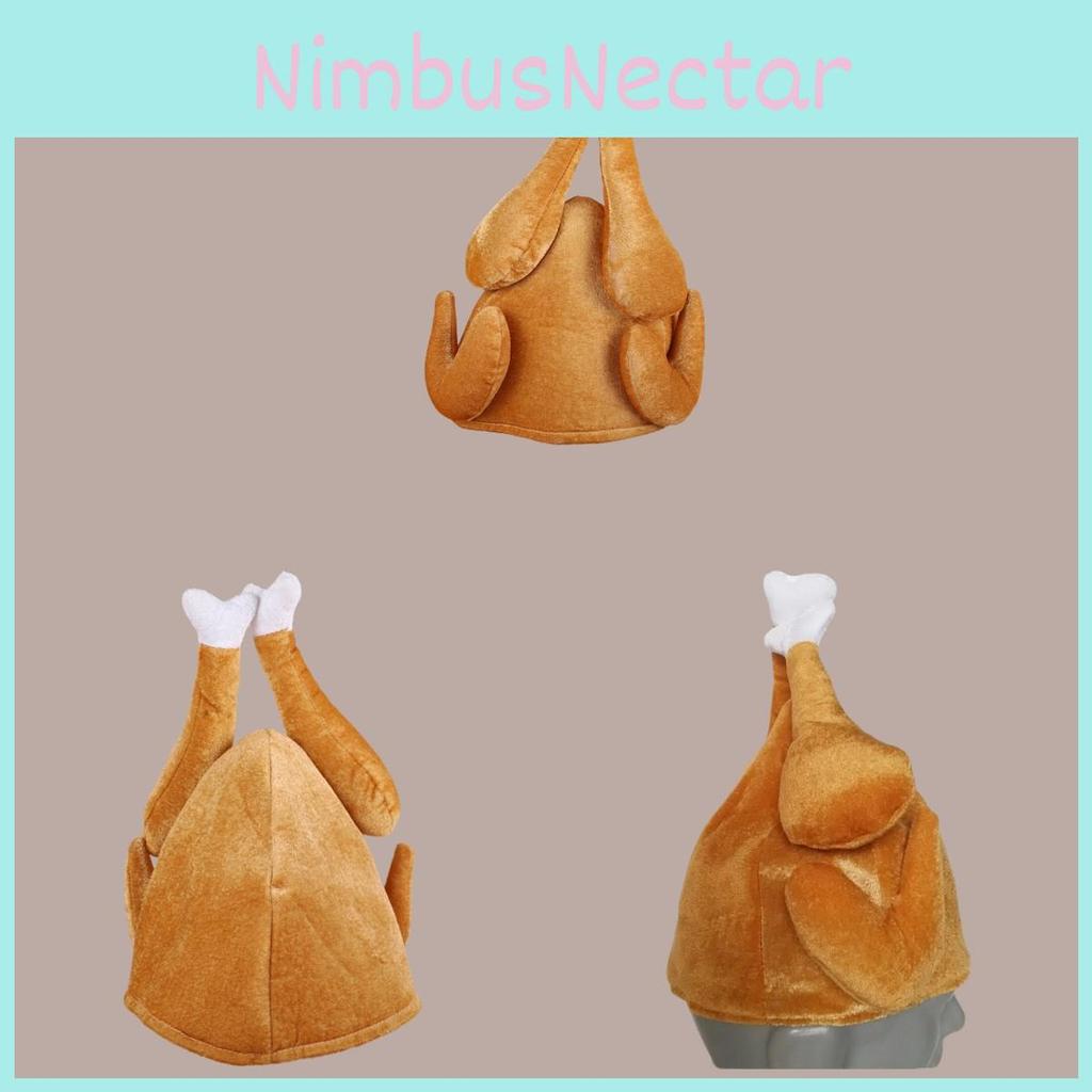 Plush Chicken Leg Cap For Adults And Kids Fun Chicken Thigh Headpiece In Stock