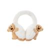 3D Plush Earmuffs Fluffy Faux Fur Ear Warmers Kawaii Windproof Ear Covers  For Women