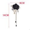Mechanical Hairpin Steam Gear Brooch with Tassels Suit Pin Alloy Women for Dress Coat