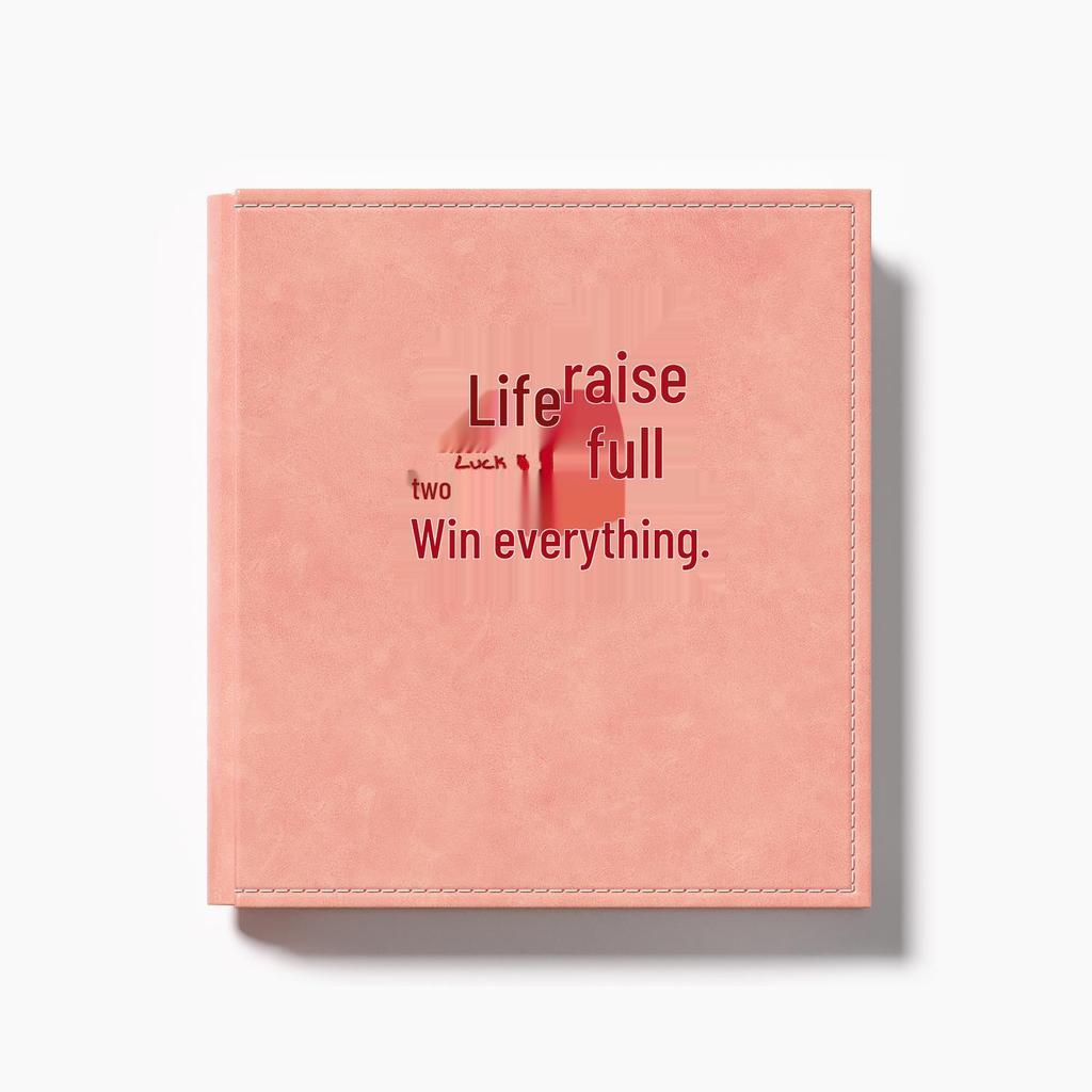 Leather 6-Inch Large Capacity Photo Album: Horizontal/Vertical Version, 5 Pages for Family, Baby, and Commemorative Photos.