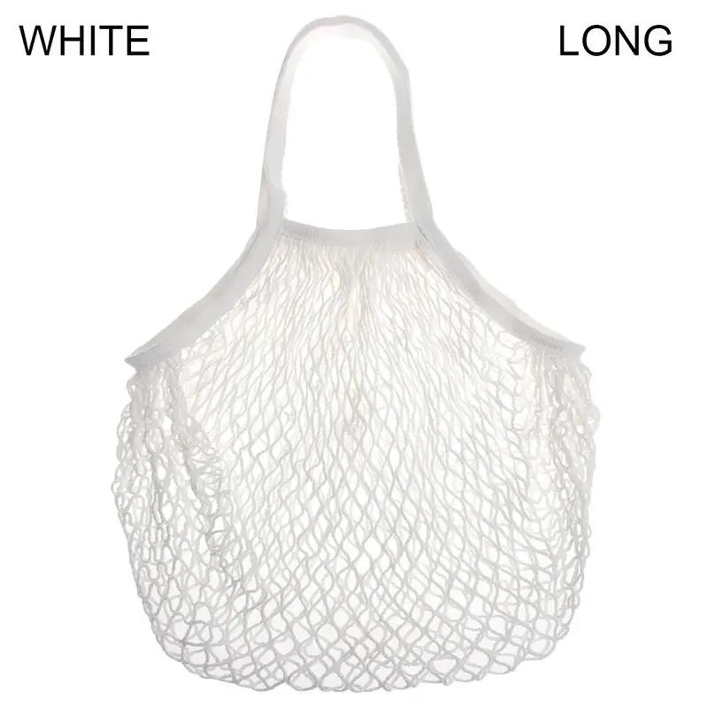 Reusable Cotton Mesh Bag Shopping String Fishnet Net Turtle Bags Storage Handbag Tote Woven Net Tote Environmental Protection