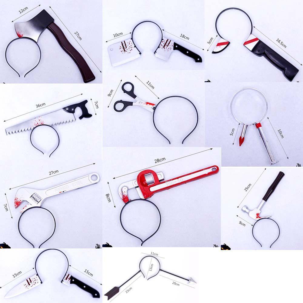 Holiday Props Hammer Plastic Simulation Headwear Women Hairband Scary Hair Hoop Halloween Headband