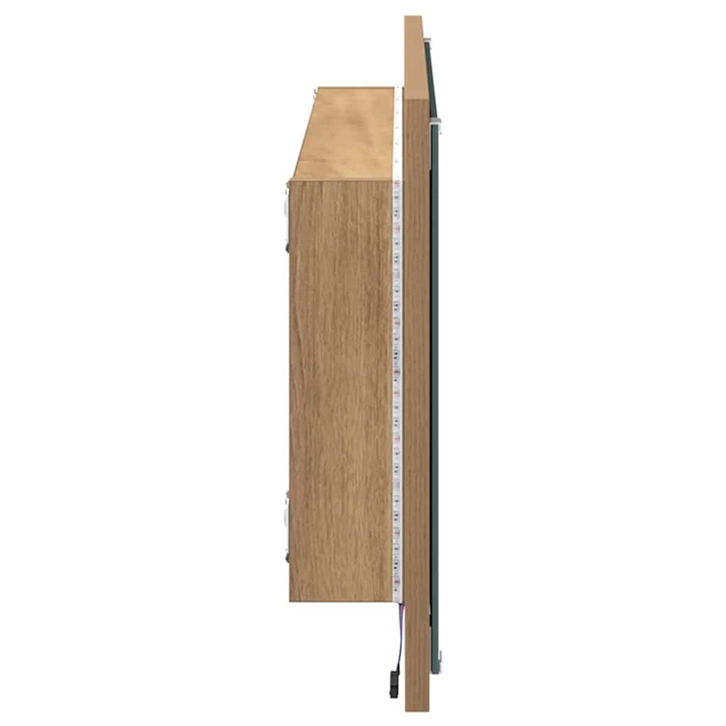 Mirror Artisan Oak 90 x 8.5 x 37 cm Particleboard