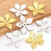 50Pcs Flowers Antique Filigree Wraps Connectors Pendant Beads Caps Charms For Diy Jewelry Accessories Findings Metal Crafts