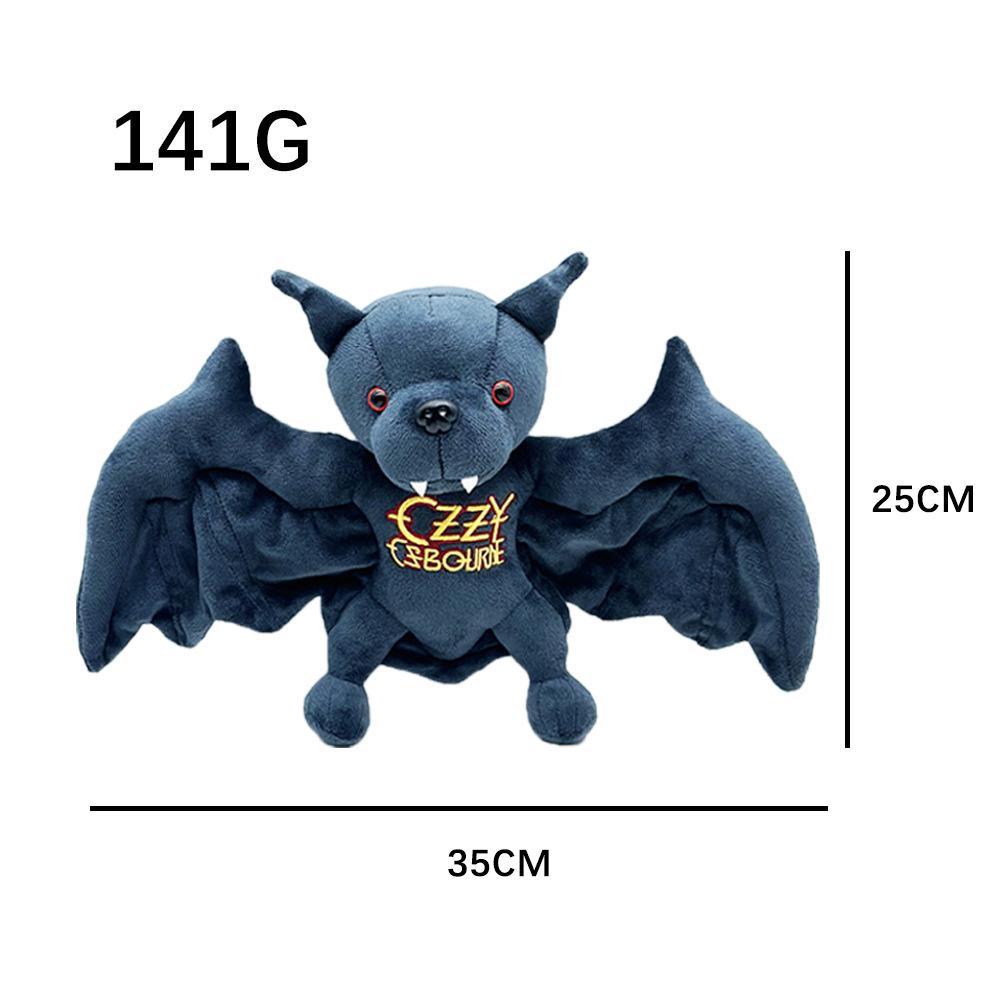 25CM Ozzy Osbourne Fledermaus Plüschtier Zurück zum Anfang Ozzy Fledermaus Plüschtier Weiches Kuschelkissen Puppe Dekor Spielzeug Fans Andenken Geschenk