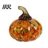 Pumpkin Ornament Mini Hand Blown Glass Ornament, Collectible Thanksgiving Halloween Decoration Faux Crystal Hanging for Fall, Harvest Unique Gift