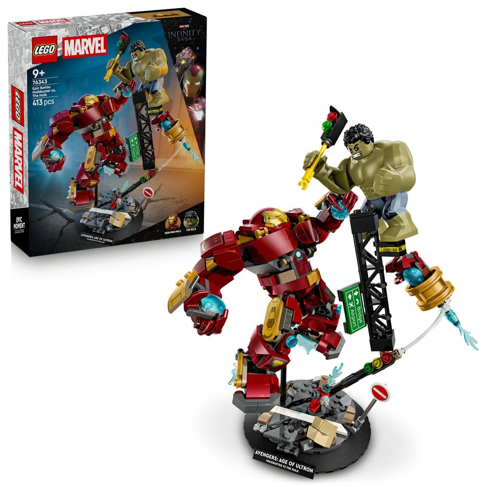 

LEGO Marvel Халкбастер против. Игрушка «Противостояние Халка» - Подарок на день рождения - Строительные блоки - Мальчики, Девочки, Дети (Возраст 9, 10, 11 лет) - Ученик начальной школы
