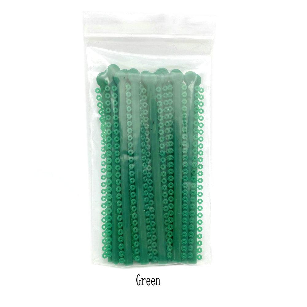 1000 de bucăți/20 bastoane de legătură elastică ortodontică dentară benzi pentru brackets bretele 1 pachet cravată de ligatură