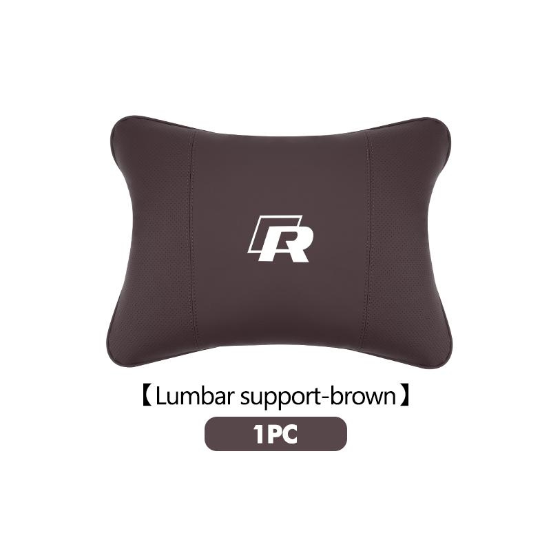Breathable Leather Car Headrest Pillow Lumbar Support Pad For Volkswagen VW Tiguan CC Jetta Polo Golf 4 5 6 Passat B5 B6 B7 CCNI9