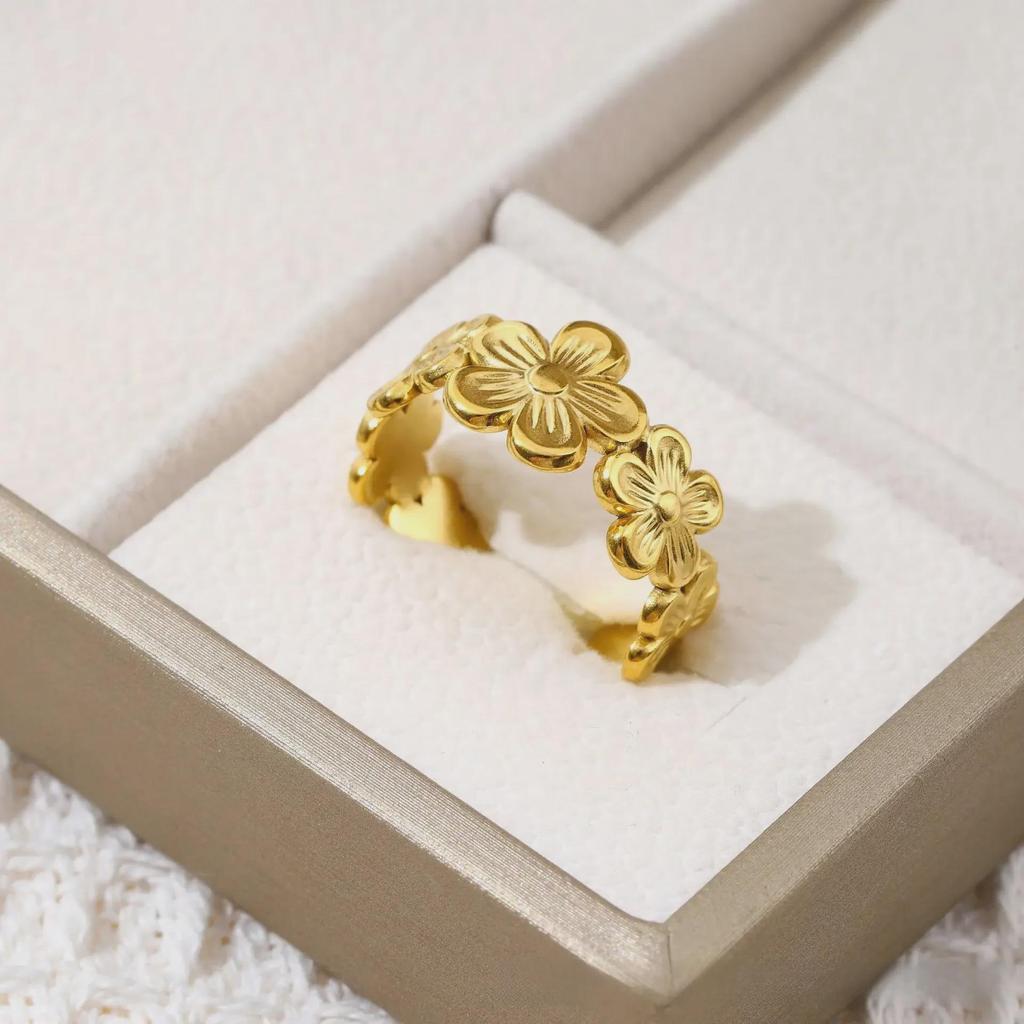 European & American Style Titanium Steel Open Ring - Fashionable, Versatile Jewelry for Women