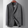 Men's Woolen Suit Autumn and Winter Wool Business Single West Unloading White Goose Down Liner Double-sided Woolen Thermal Jacket